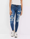 American Eagle Ne(x)t Level Ripped Jegging - Size 8