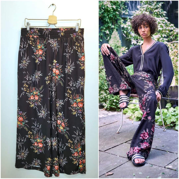 Nanette Lepore Wide Leg Floral Pants - Size 14