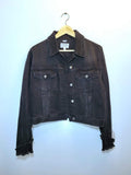 Frame Frayed Cuff Denim Jacket - Size M