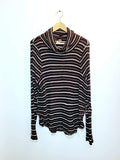 We the Free Kristina Striped Drippy Thermal Knit Top - Size L