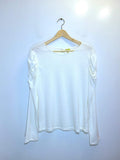 Stella & Dot Ruched Long Sleeve Crinkle Top - Size M