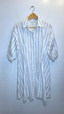 Club Monaco Striped Sculptural Sleeve Dress - Size 10