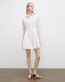 Club Monaco Striped Sculptural Sleeve Dress - Size 10