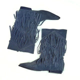 Jeffrey Campbell Mercutio Fringe Boots - Size 7.5