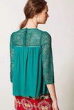 Anthropologie Moulinette Soeurs Lace Cloaked Blouse - Size 10