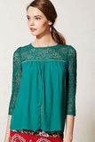 Anthropologie Moulinette Soeurs Lace Cloaked Blouse - Size 10