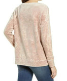 BP. Split Neck Velour Top - Size M