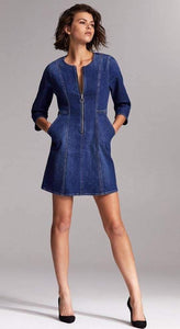 Aritzia Denim Forum Jackie O Dress - Size 8