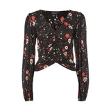 Topshop Floral Bloom Blouson - Size 6