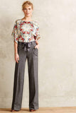 Anthropologie Elevenses Ribboned Wide Leg Pants - Size 2