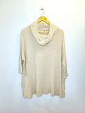 Anthropologie Field Flower Waffled Cowl Neck Sweater - Size S