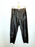 Zara 80's Corsy Faux Leather Pant - Size 6