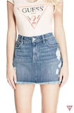 Guess Stella Distressed Mini Skirt - Size XS