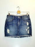 Guess Stella Distressed Mini Skirt - Size XS