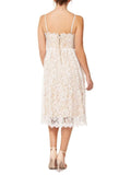 Dex Occasion Floral Lace Midi Fit & Flare Dress - Size S