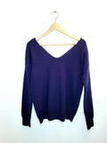 Molly Bracken Velvet Back Bow Sweater - Size S/M