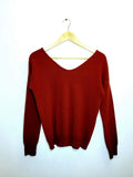 Molly Bracken Velvet Back Bow Sweater - Size XS/S