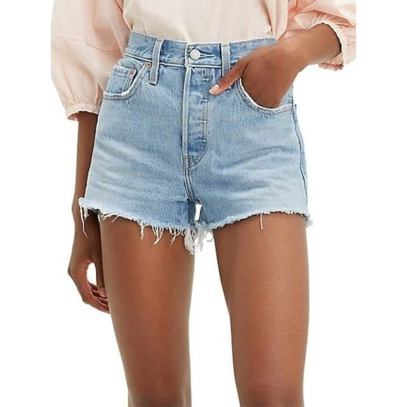 Levi's 501 High-Waisted Shorts - Size 26