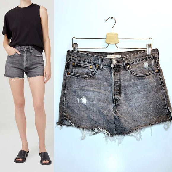 Levi's Wedgie Straight Cut-Off Shorts - Size 30