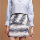 Anthropologie Hutch Sketched Stripe Mini Skirt - Size M