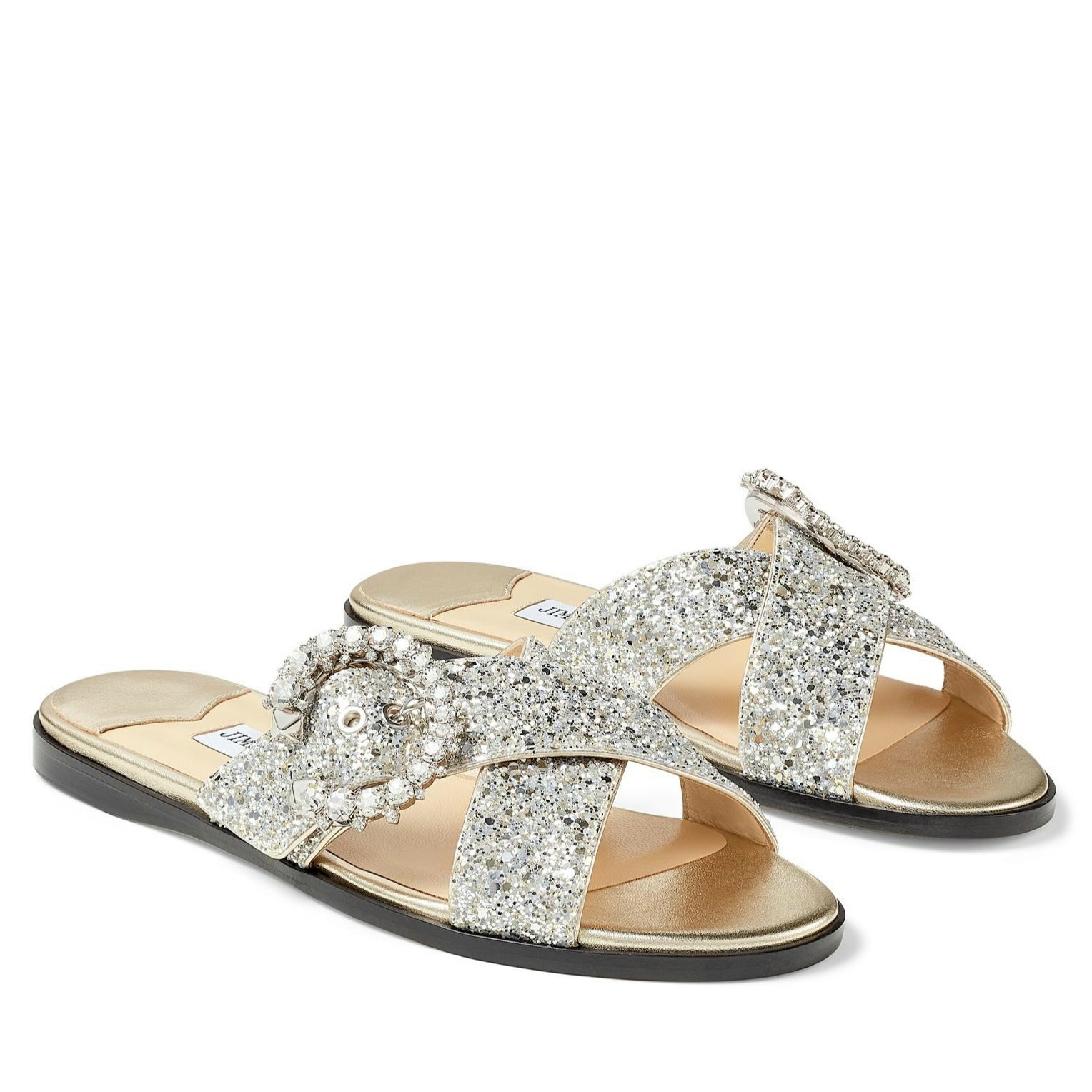 Jimmy choo 2025 glitter slides