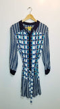 Anthropologie Maeve Button Down Geometric Dress - Size 8