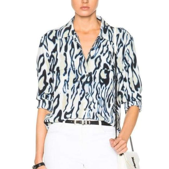 Equipment Femme Brett Silk Blouse - Size M