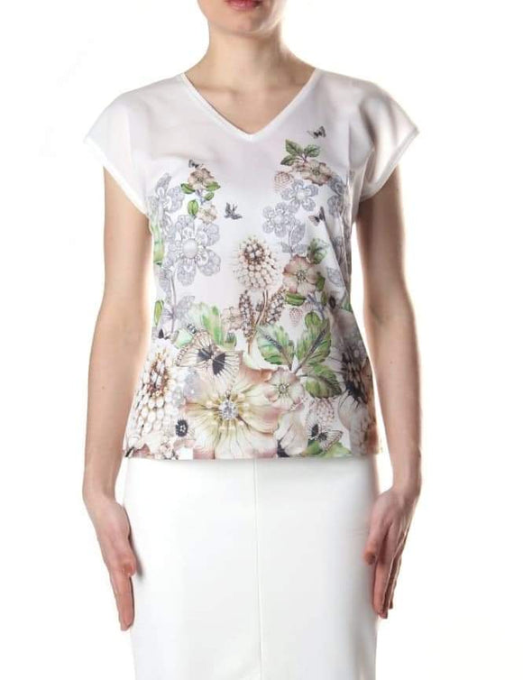 Ted Baker Teila Gem Gardens Tee - Size L