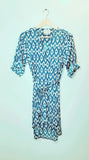 Anthropologie Maeve Ikat Frequencies Button Down Shirtdress - Size S