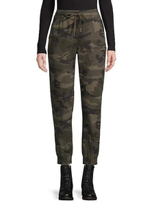 Design Lab Camouflage High-Rise Cotton Jogger Pants - Size M